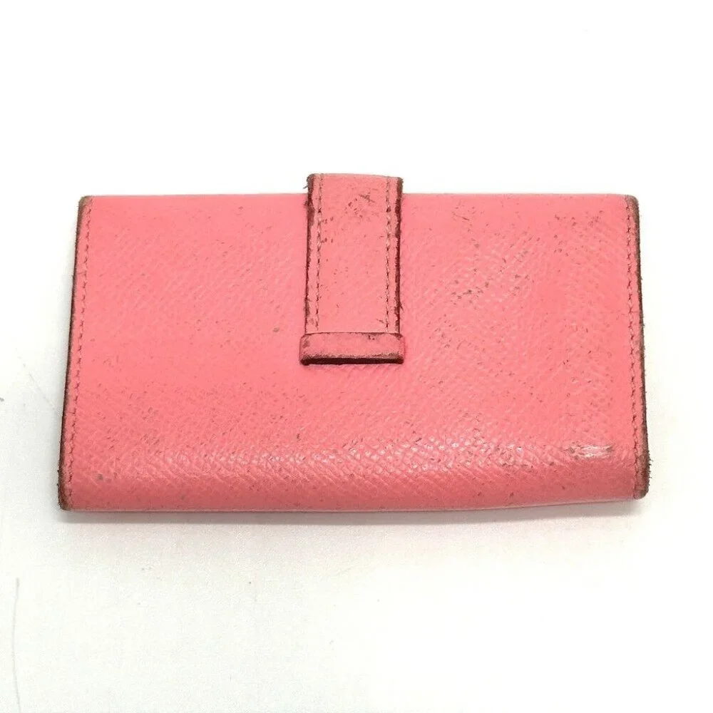 HERMES HHardware Bearn 4-Ring Key Case Epsom pink - Picture 2 of 10